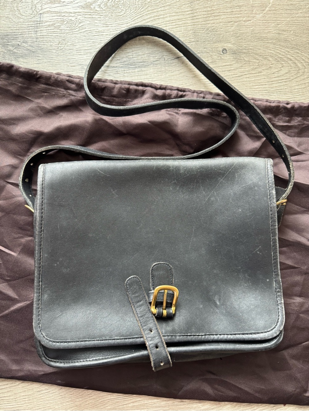 Vintage Coach Saddle Pouch Large 9585